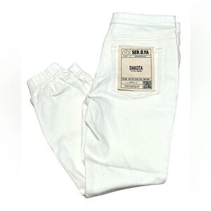 SER.O.YA Dakota fitted gender-neutral denim jogger NWT